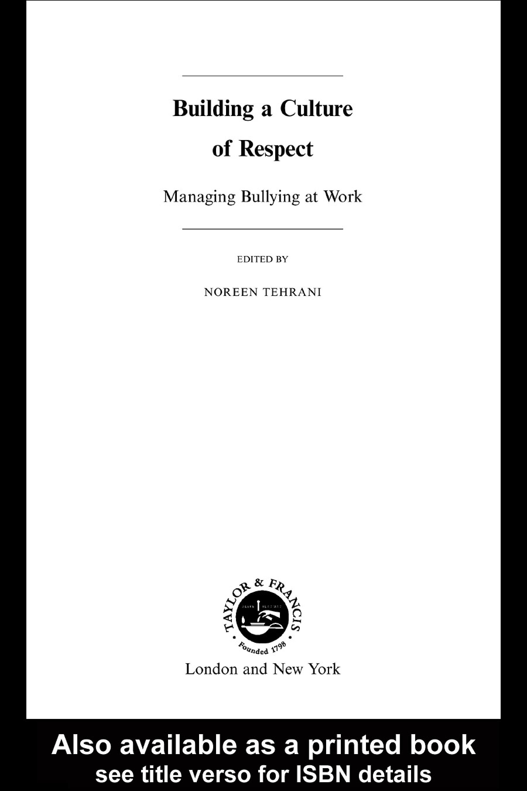 Building a Culture of Respect