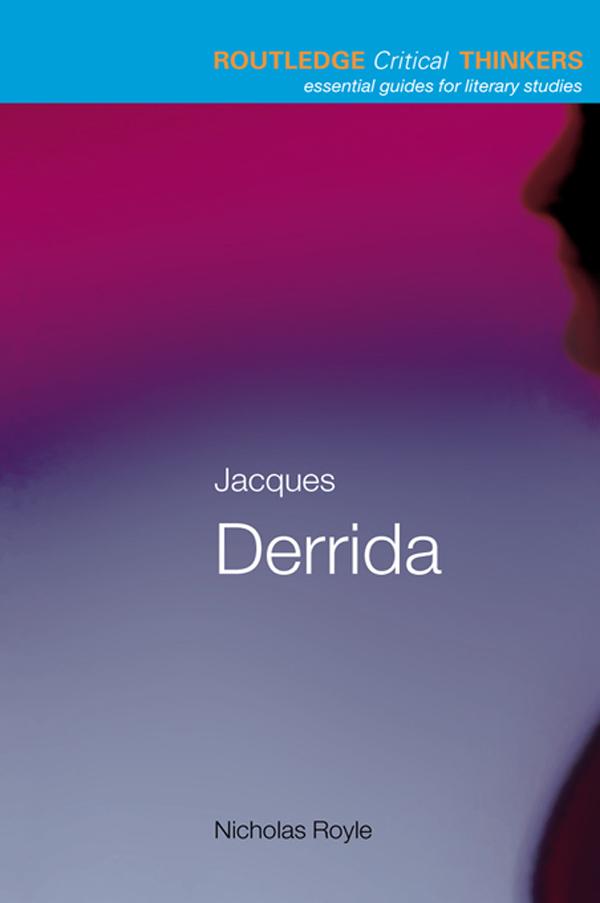 Jacques Derrida by Nicholas Royle
