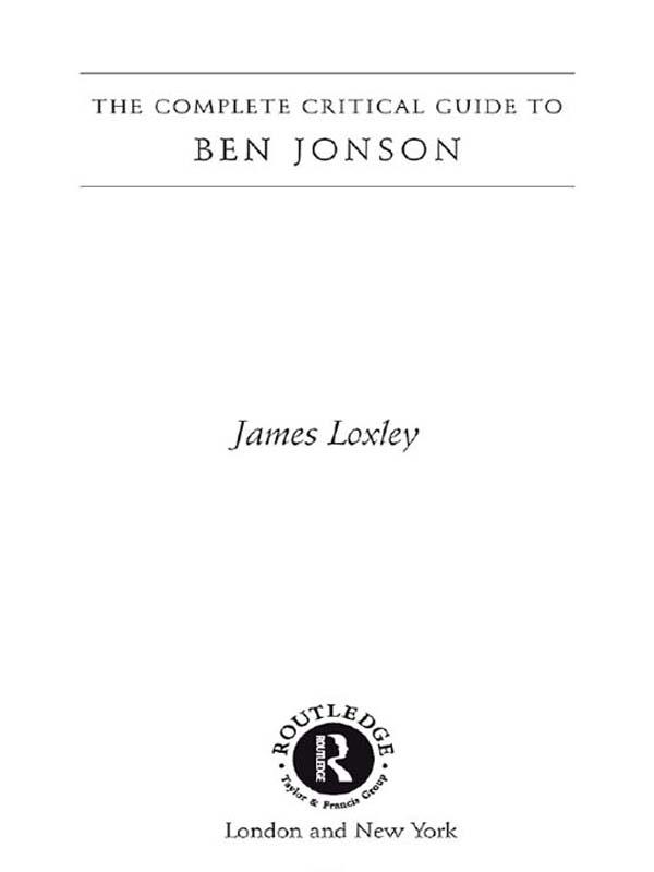 Ben Jonson by James Loxley