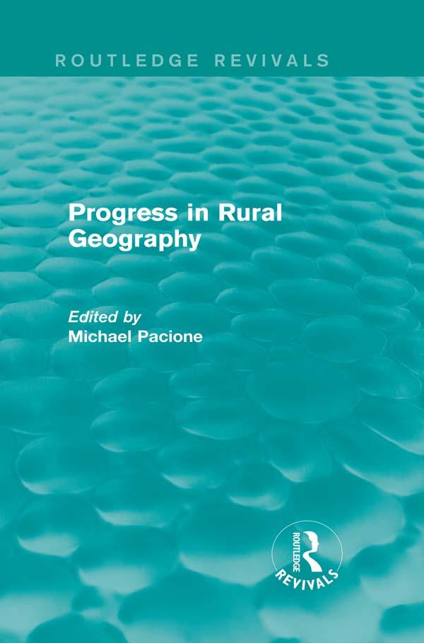 Progress in Rural Geography (Routledge Revivals) by Michael Pacione