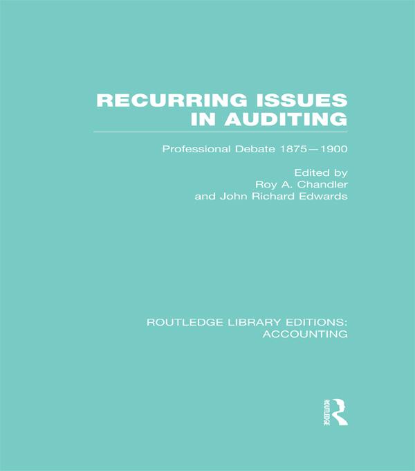 Recurring Issues in Auditing (RLE Accounting) by J. Edwards, Roy Chandler