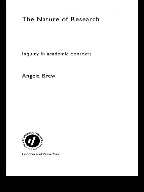 The Nature of Research by Angela Brew