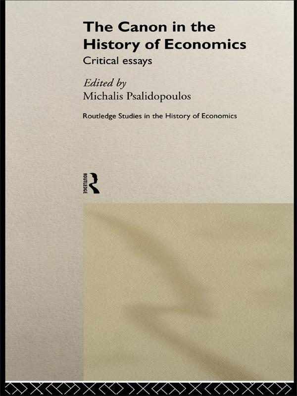 The Canon in the History of Economics