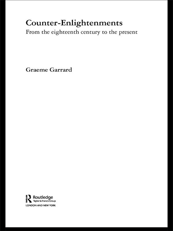 Counter-Enlightenments by Graeme Garrard
