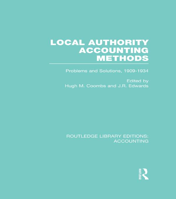 Local Authority Accounting Methods by Hugh Coombs, J. Edwards