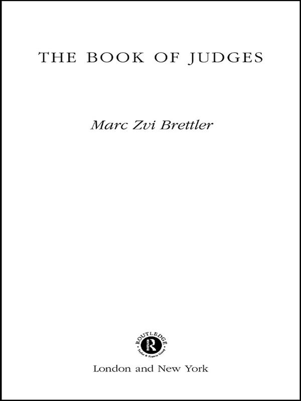The Book of Judges by Marc Zvi Brettler
