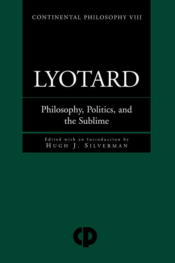 Lyotard by Hugh J. Silverman