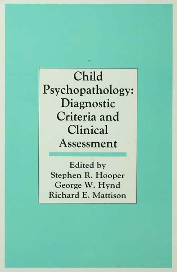 Child Psychopathology