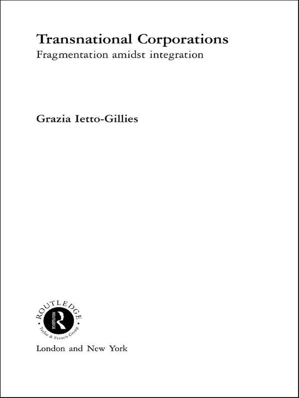 Transnational Corporations by Grazia Ietto-Gillies