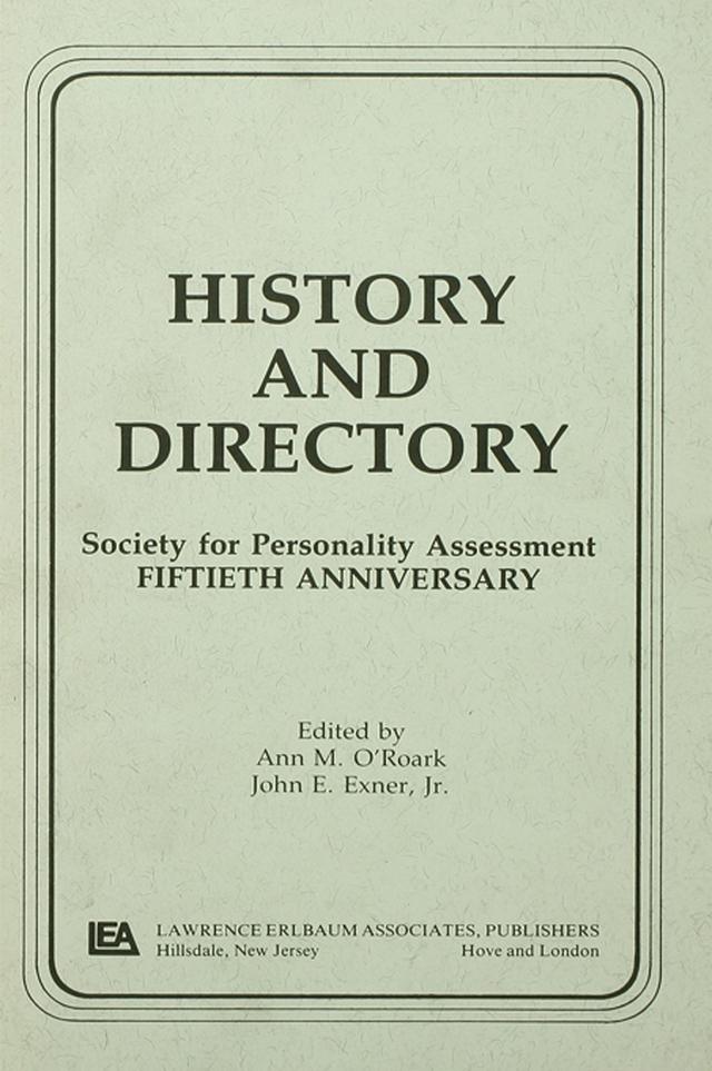 History and Directory by Ann M. O'Roark, John E. Exner