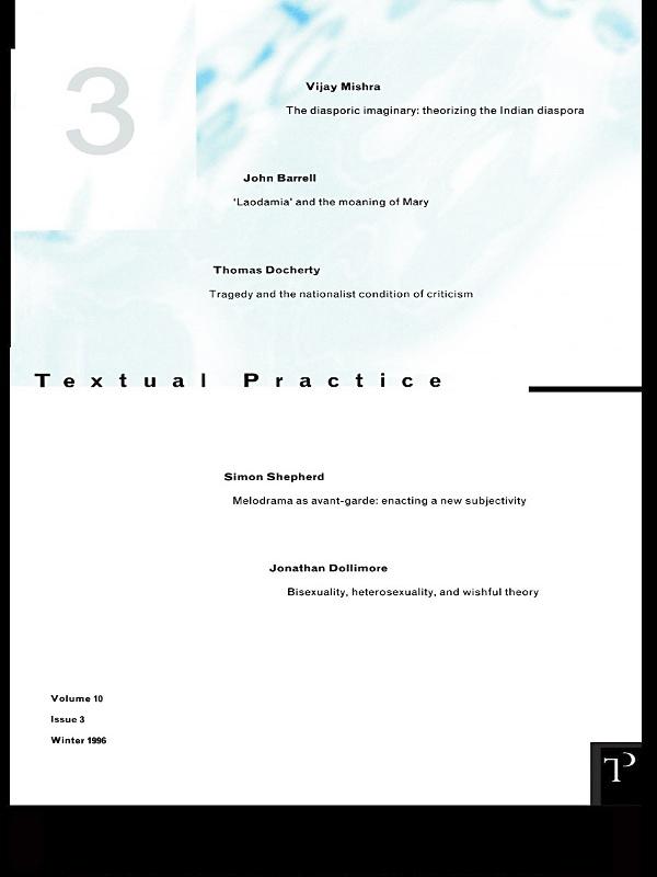 Textual Practice 10.3 by Alan Sinfield