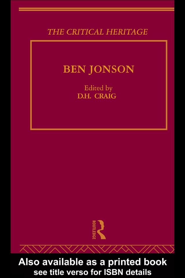 Ben Jonson by D.H. Craig