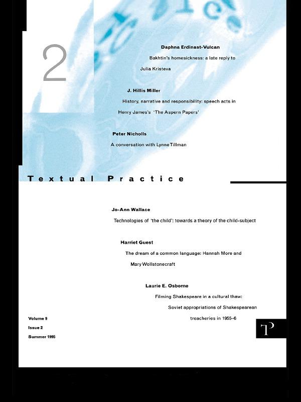 Textual Practice by Alan Sinfield, Jean Howard, Lindsay Smith