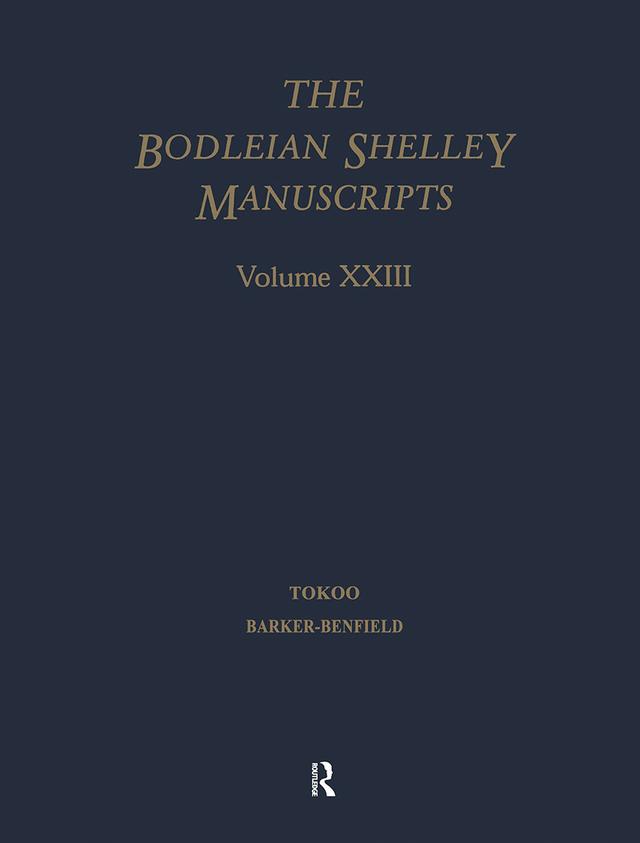 Bod XXIII by Bruce Barker-Benfield, Tatsuo Tokoo