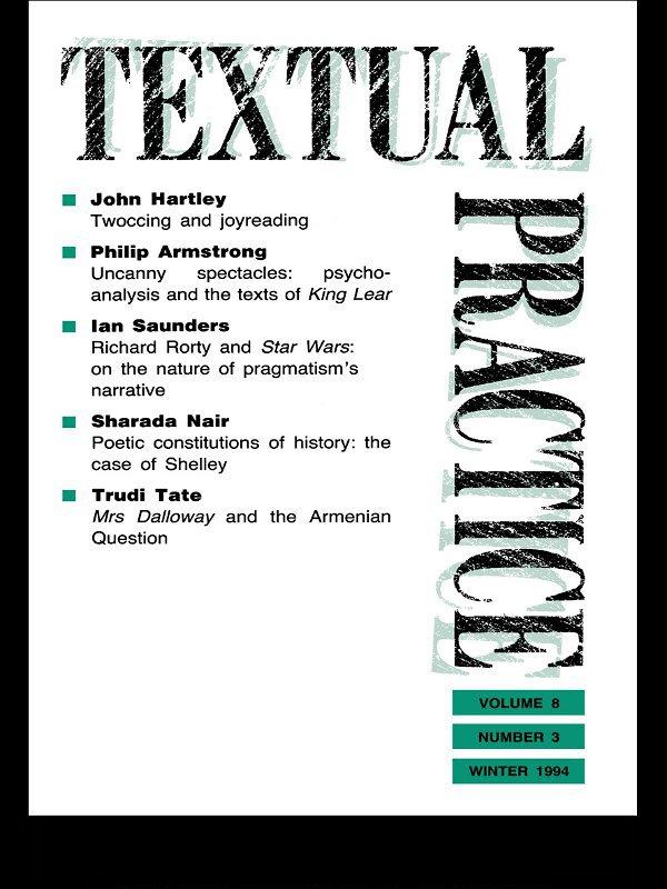 Textual Practice by Jean Howard, Terence Hawkes