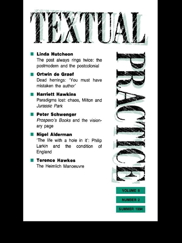 Textual Practice by Jean Howard, Terence Hawkes
