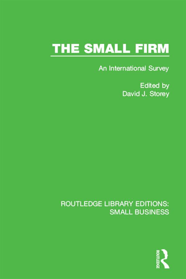The Small Firm by David J. Storey