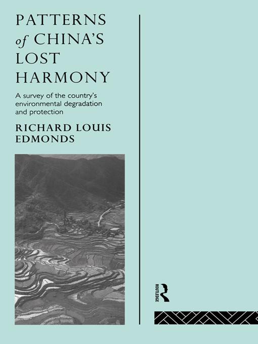 Patterns of China's Lost Harmony by Richard Louis Edmonds