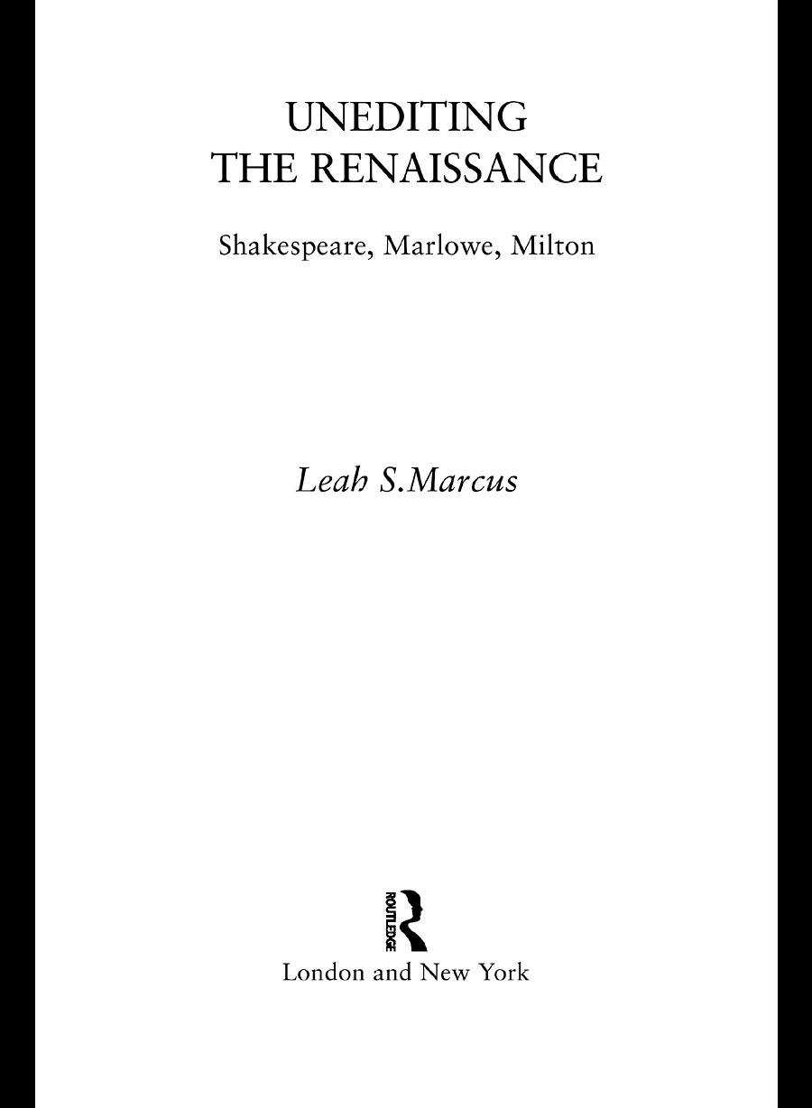 Unediting the Renaissance