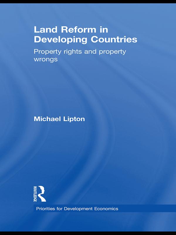 Land Reform in Developing Countries by Michael Lipton