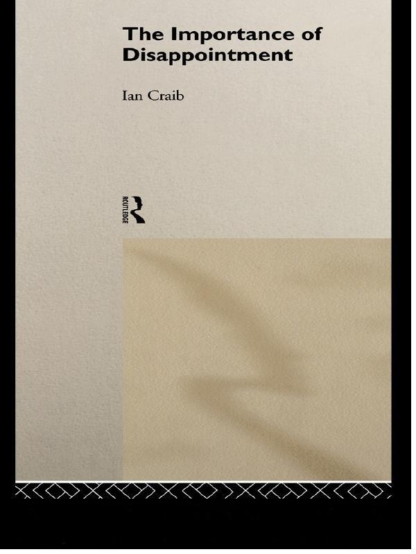 The Importance of Disappointment by Ian Craib