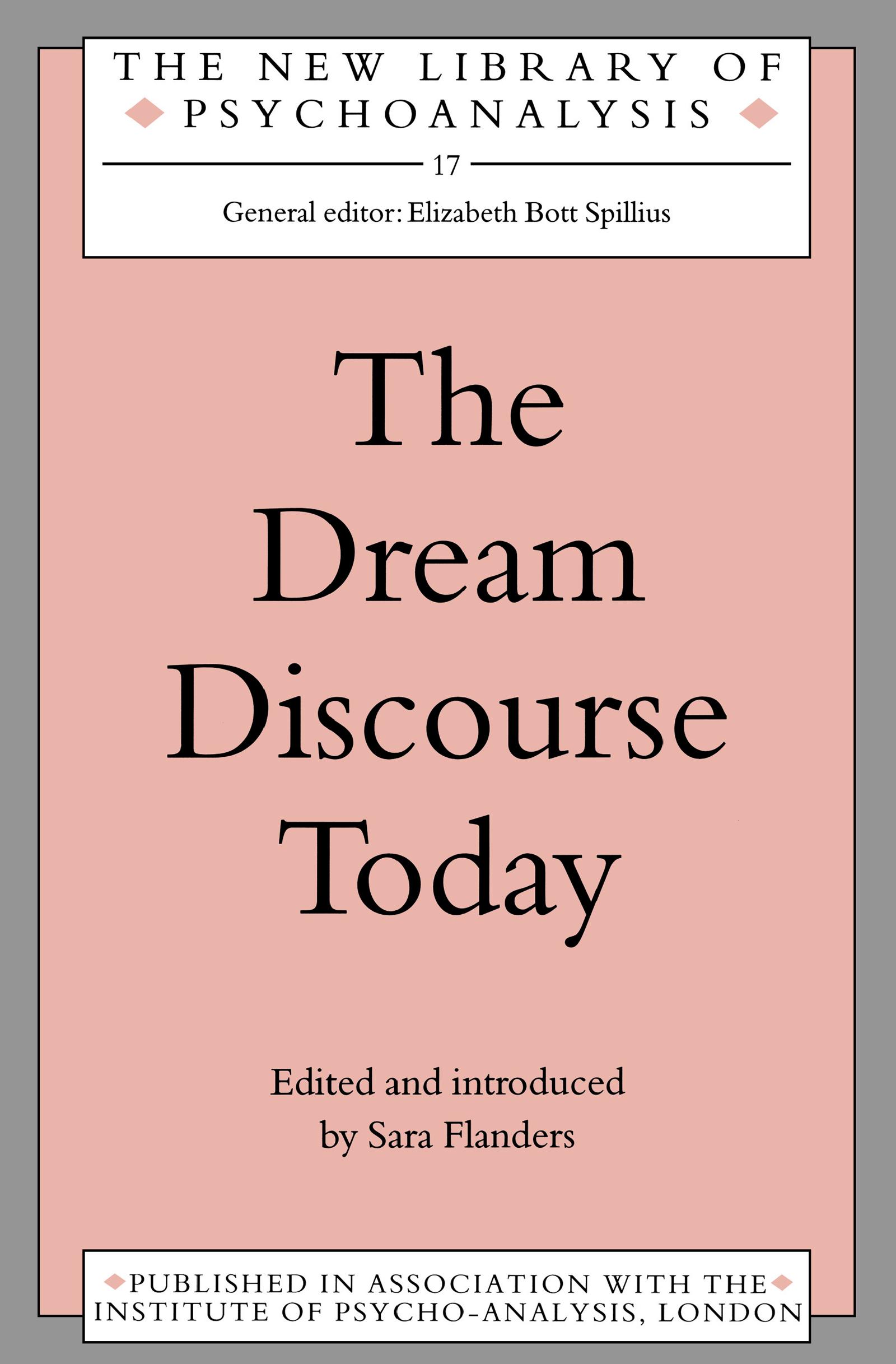 The Dream Discourse Today