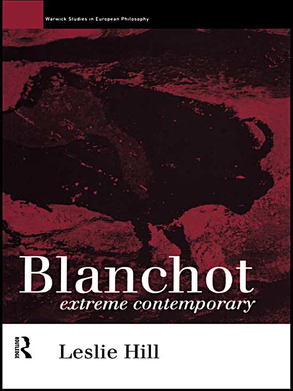 Blanchot by Leslie Hill