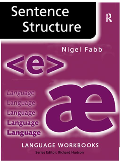 Sentence Structure by Nigel Fabb