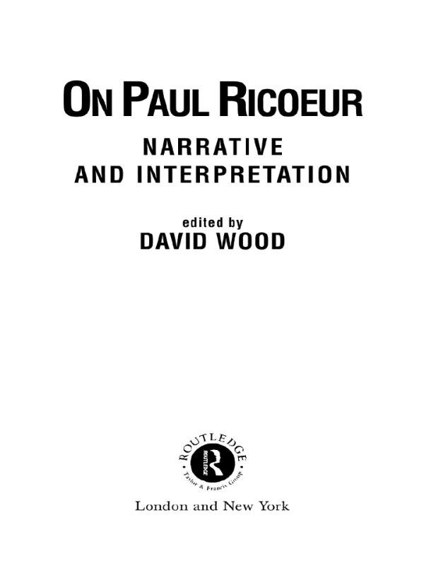 On Paul Ricoeur by David Wood