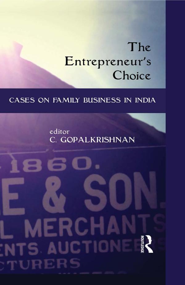 The Entrepreneur's Choice by C. Gopalkrishnan
