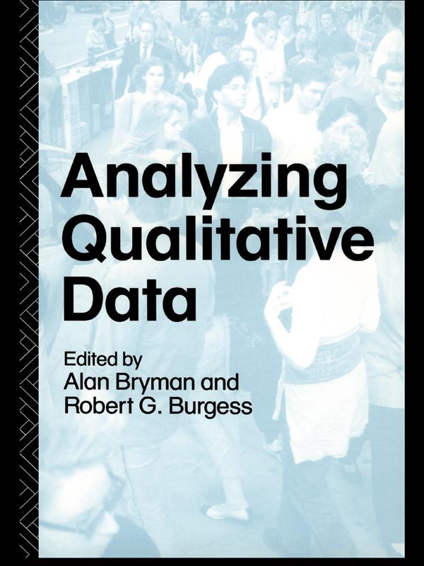 Analyzing Qualitative Data by Alan Bryman, Bob Burgess