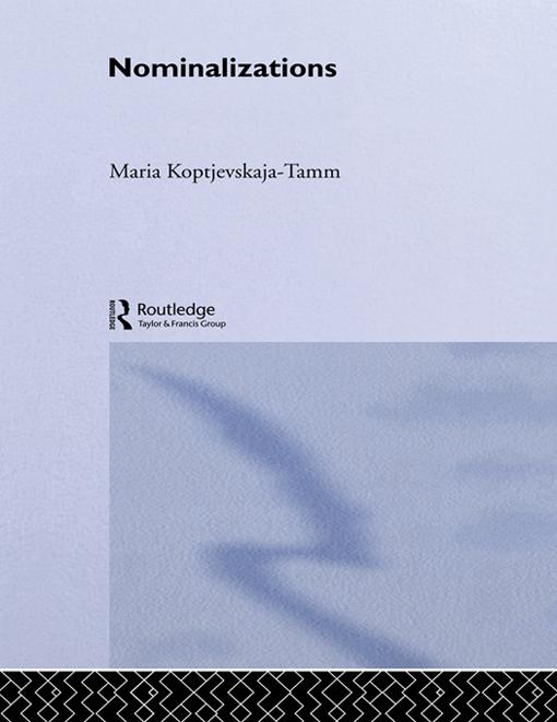 Nominalizations by Maria Koptjevskaja-Tamm