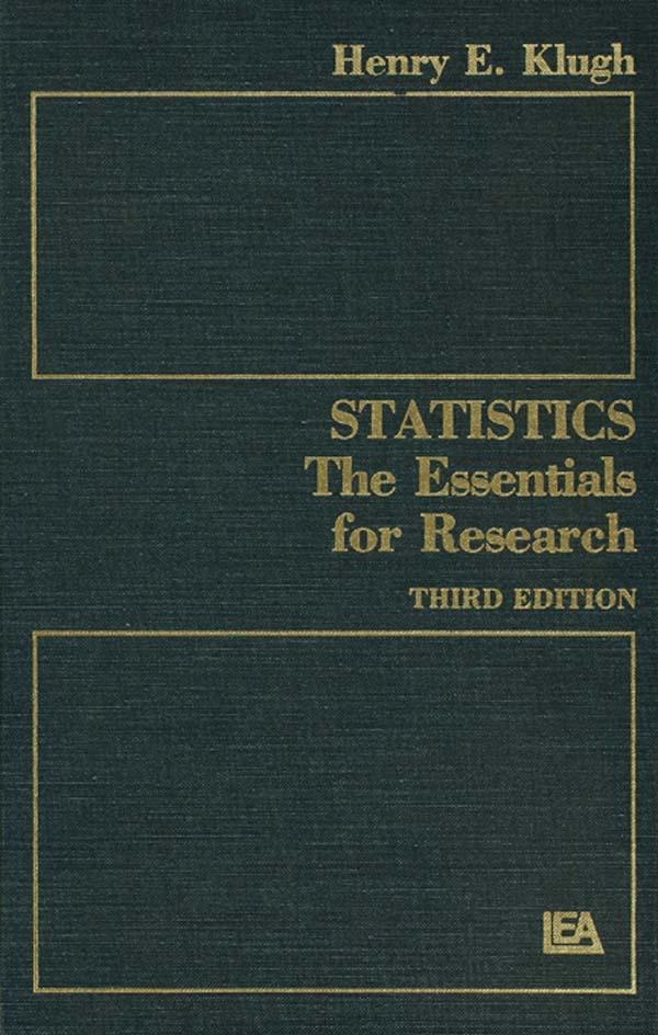 Statistics by Henry E. Klugh
