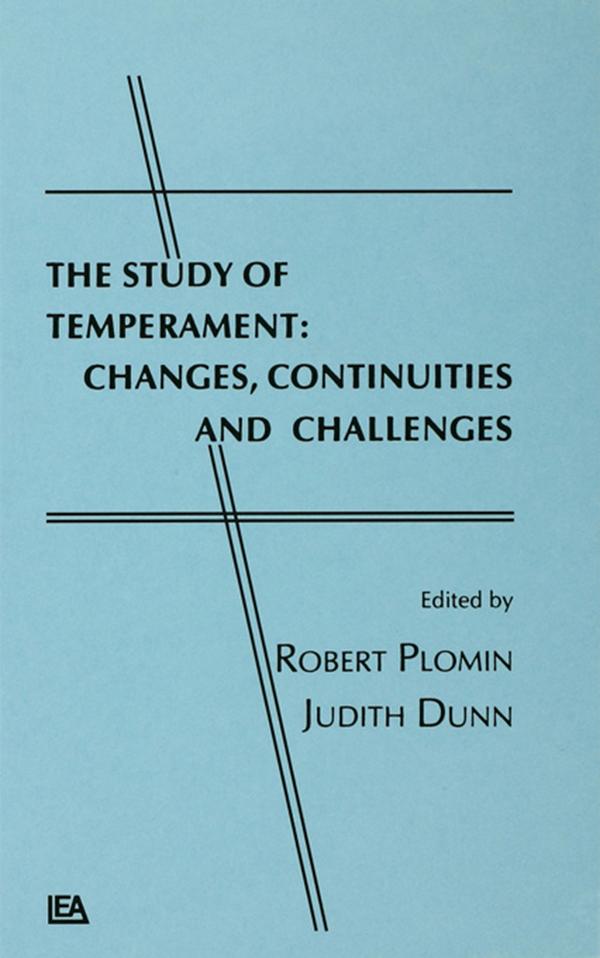 The Study of Temperament by Judy Dunn, Robert Plomin