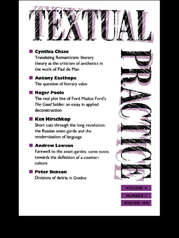 Textual Practice by Terence Hawkes