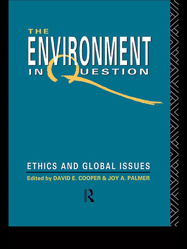 Environment In Question by David E. Cooper, Joy A. Palmer