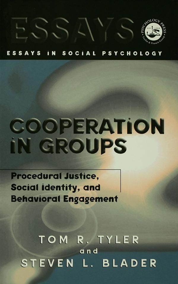 Cooperation in Groups by Steven Blader, Tom Tyler