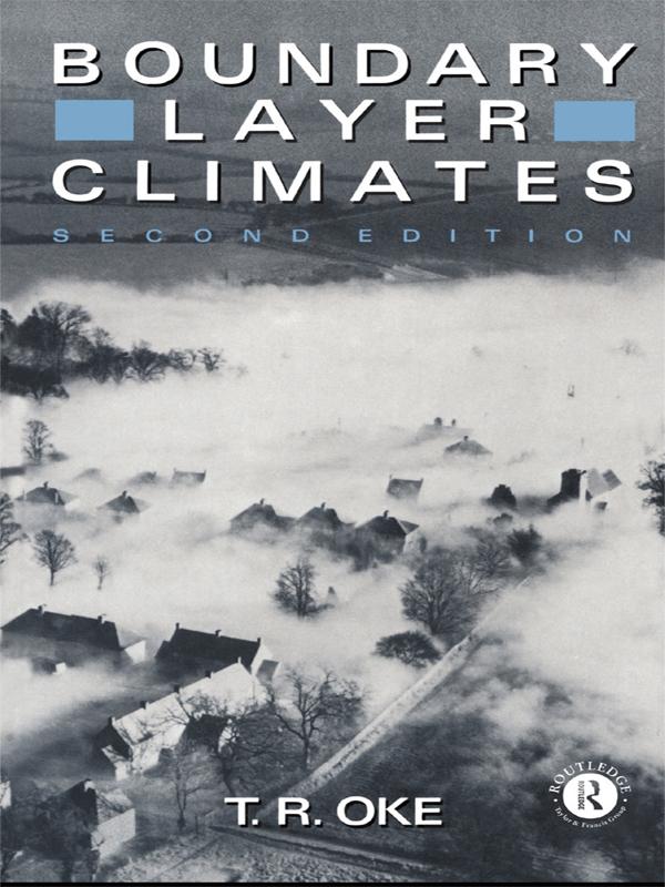 Boundary Layer Climates by T. R. Oke