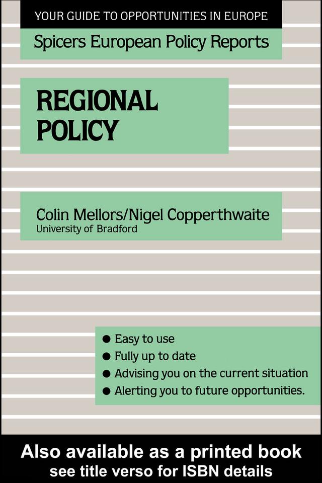 Regional Policy by Colin Mellors, Nigel Copperthwaite