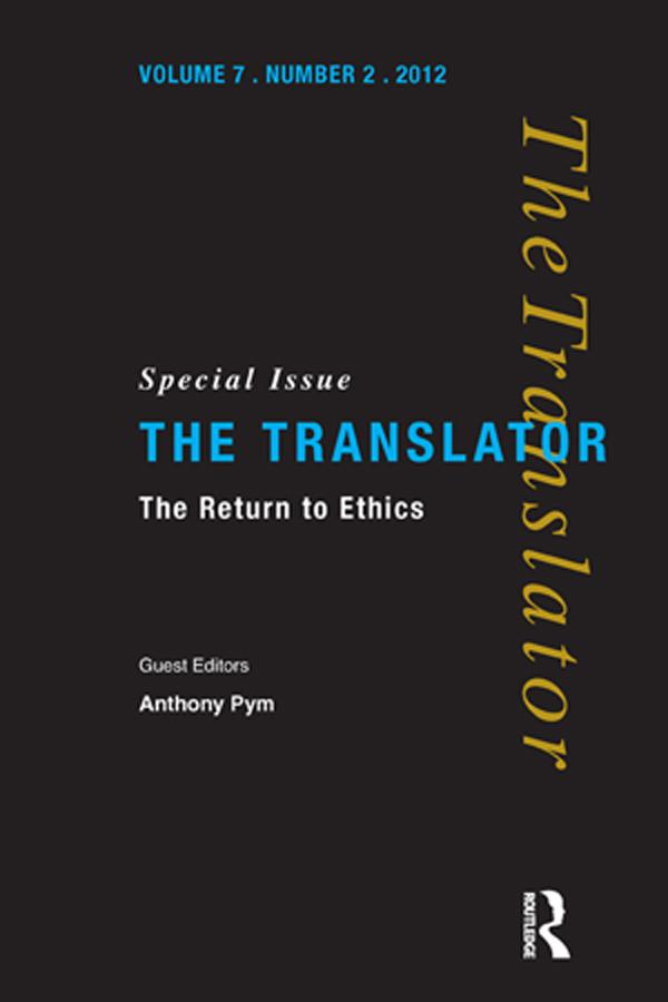 The Return to Ethics by Anthony Pym