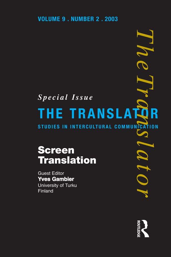 Screen Translation by Yves Gambier