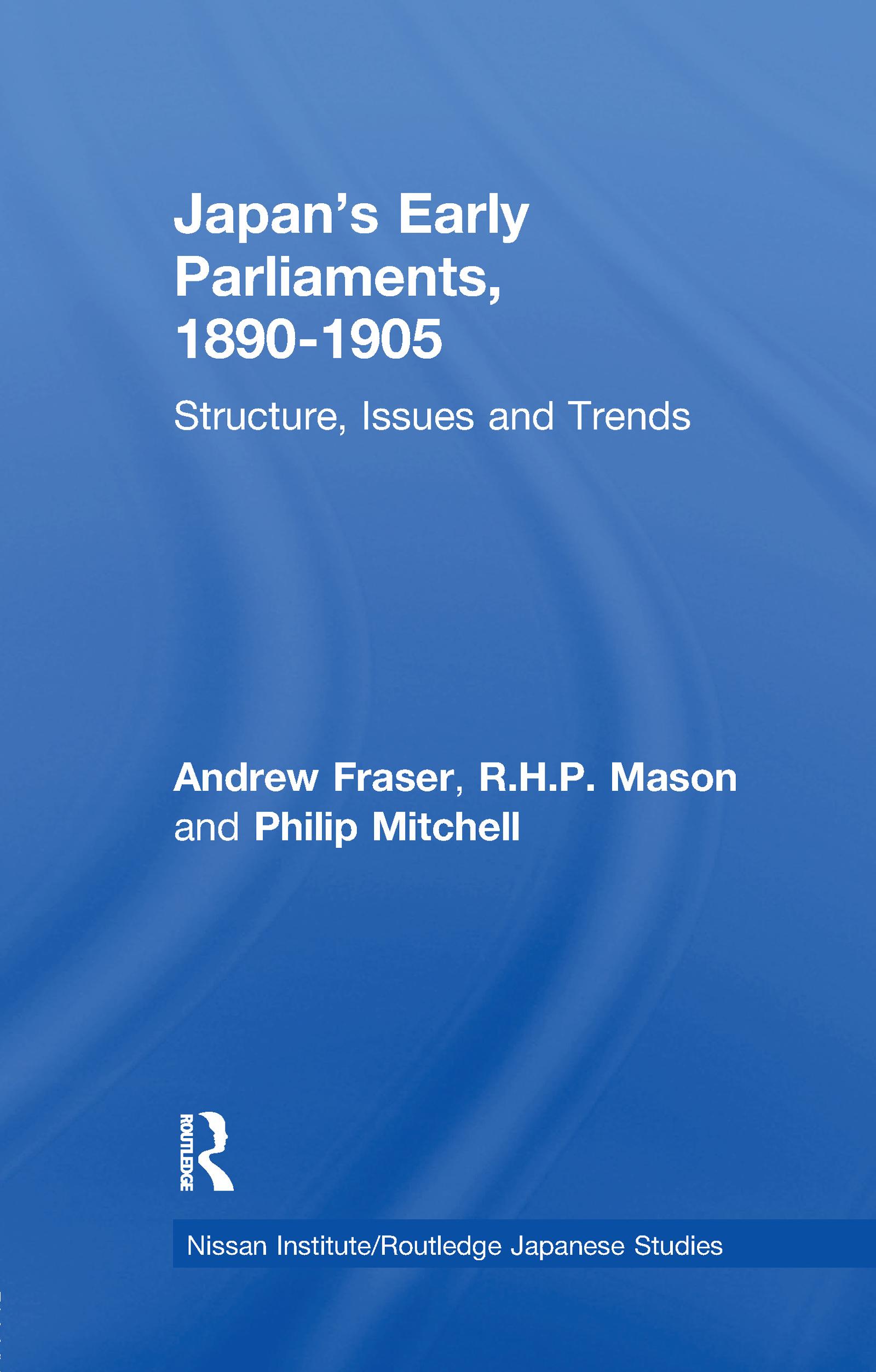 Japan's Early Parliaments, 1890-1905