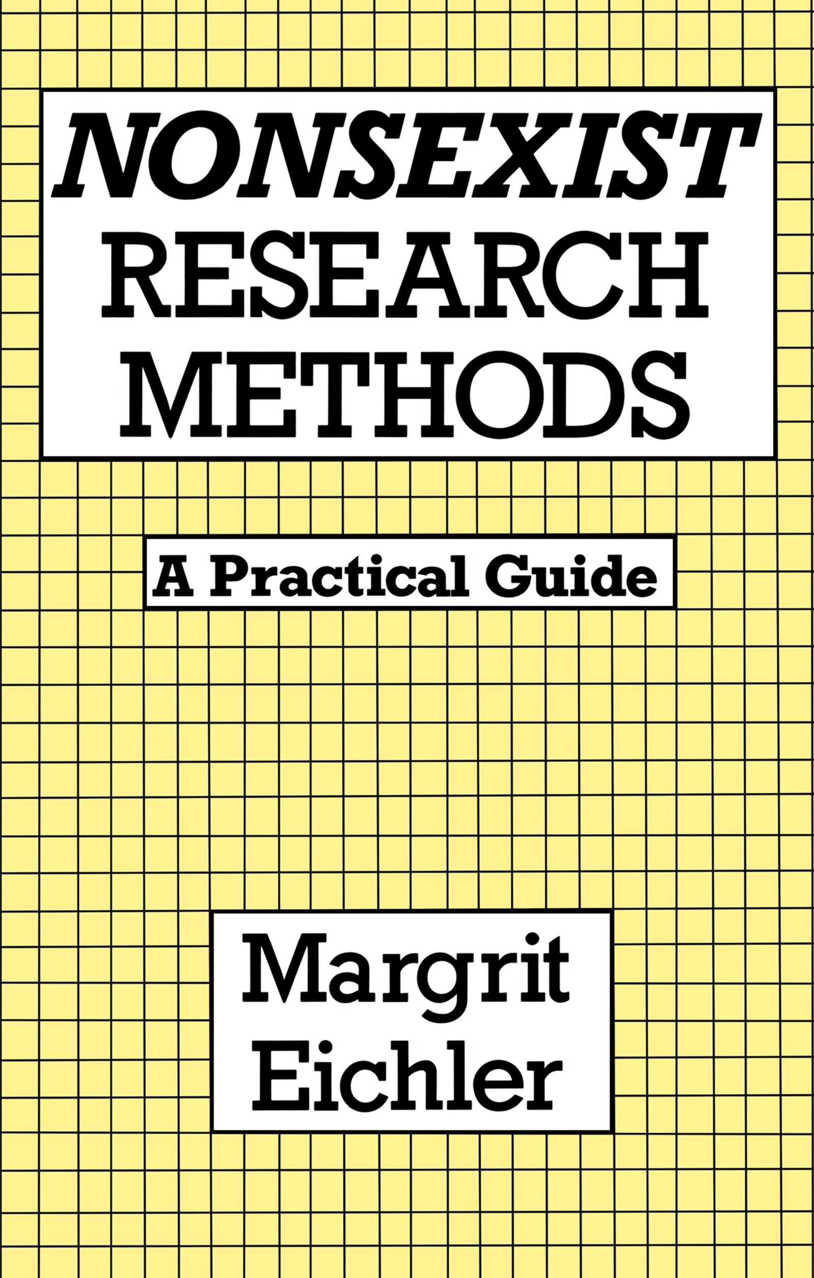 Nonsexist Research Methods