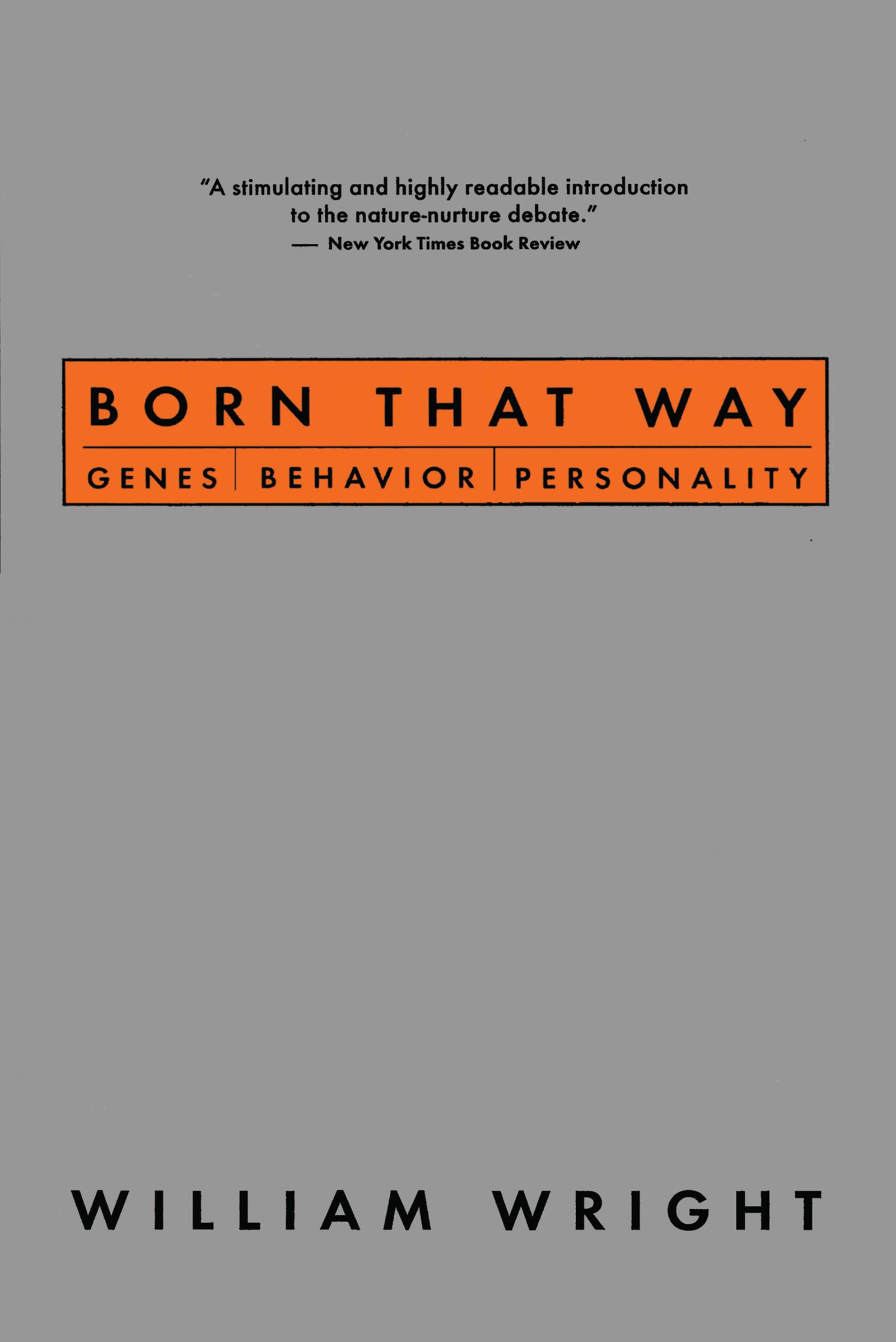 Born That Way
