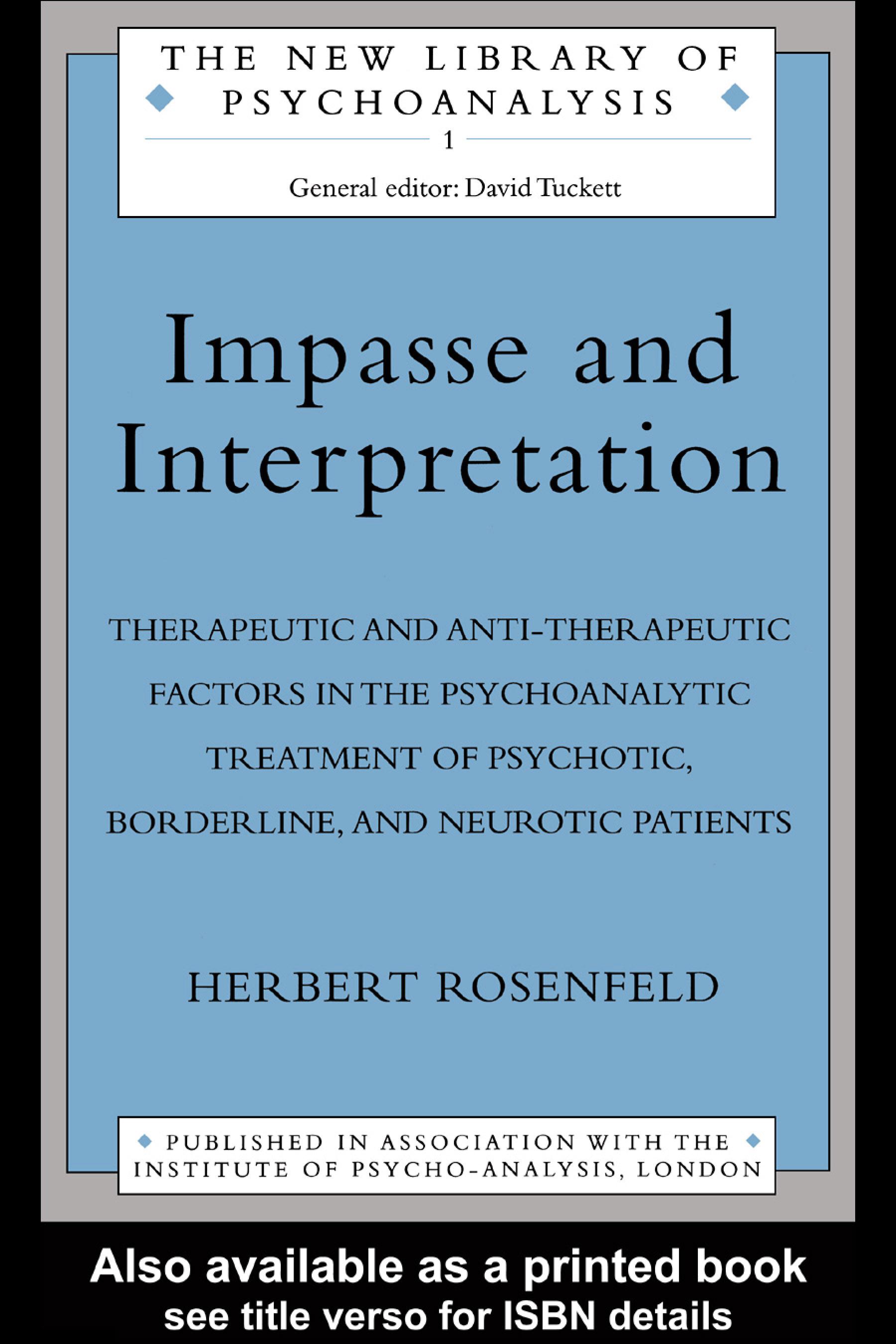 Impasse and Interpretation