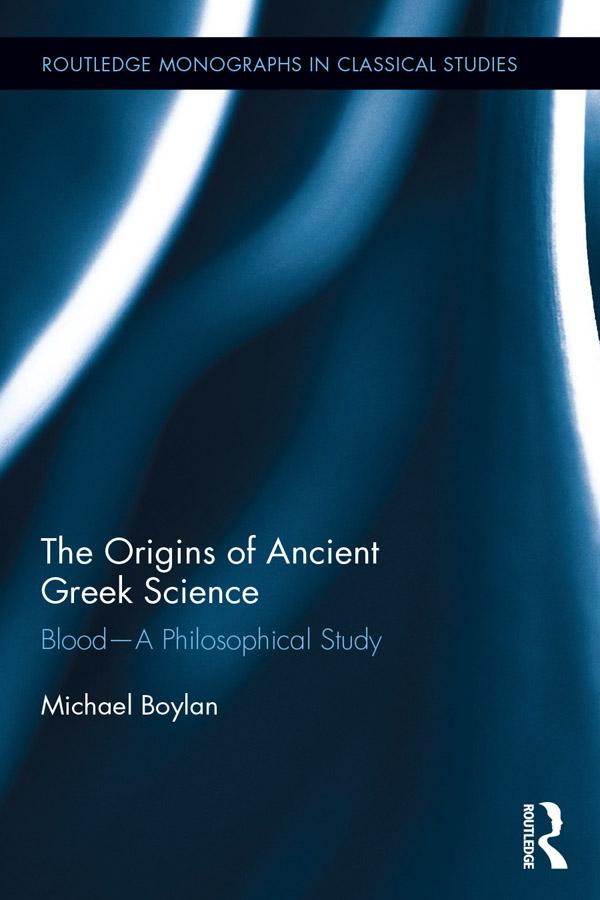The Origins of Ancient Greek Science by Michael Boylan