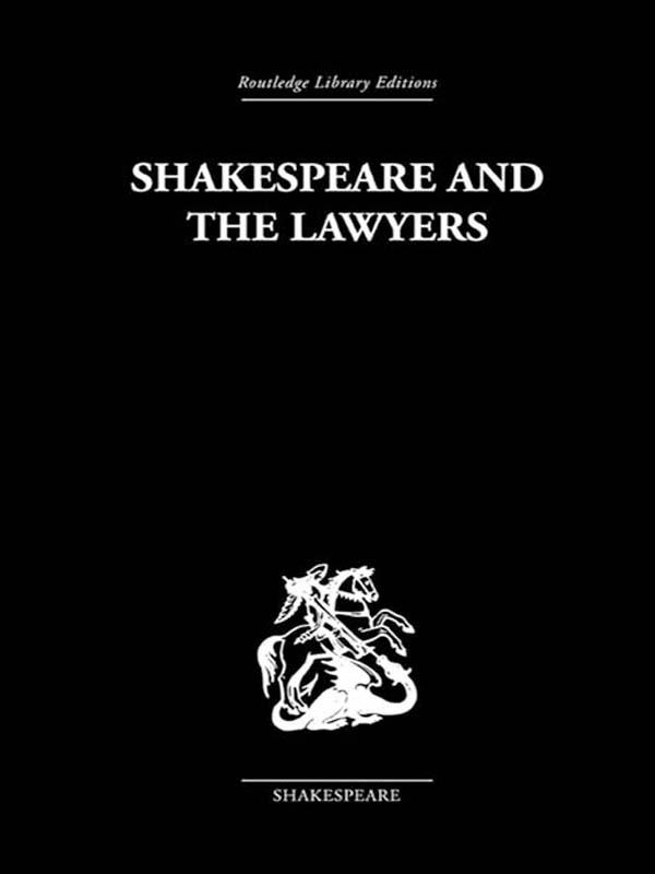 Shakespeare and the Lawyers by O Hood Phillips