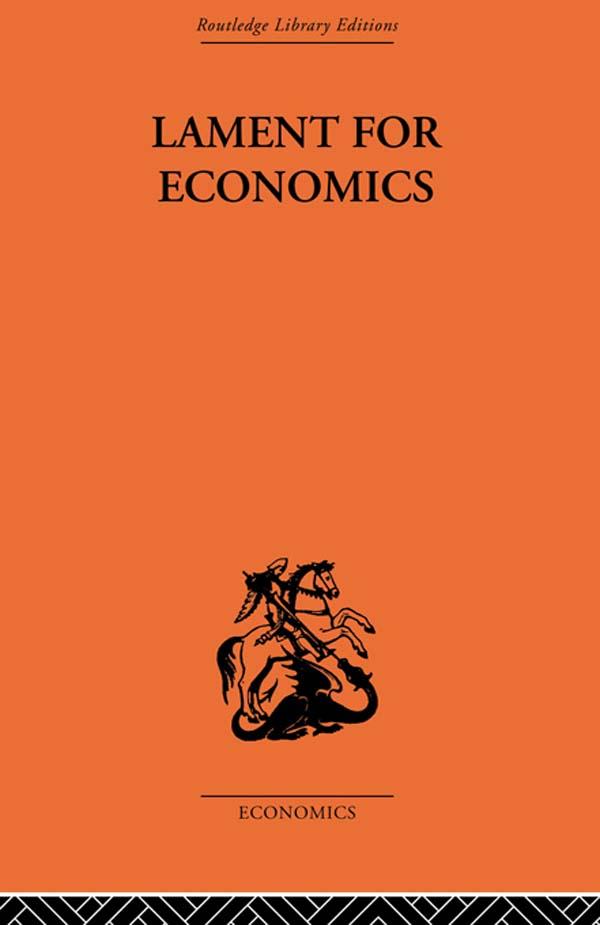 Lament for Economics by Barbara Wooton