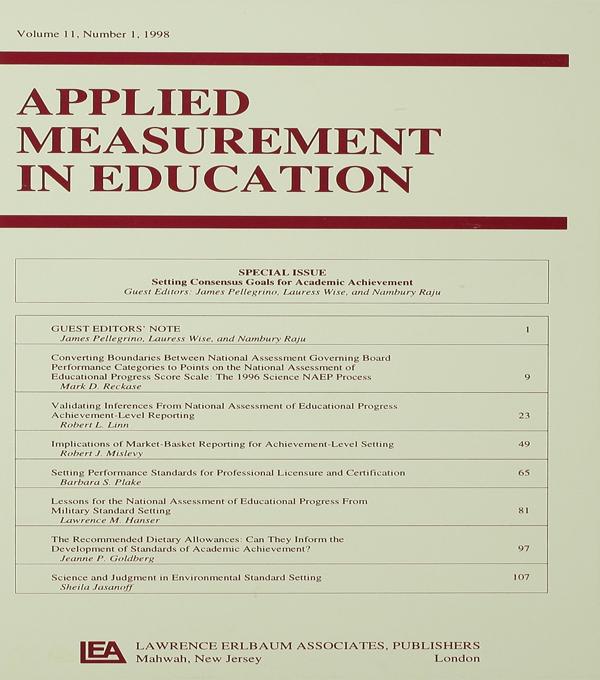 Setting Consensus Goals for Academic Achievement
