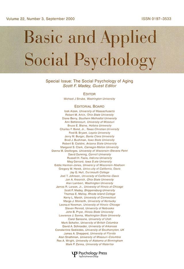 The Social Psychology of Aging by Scott F. Madey